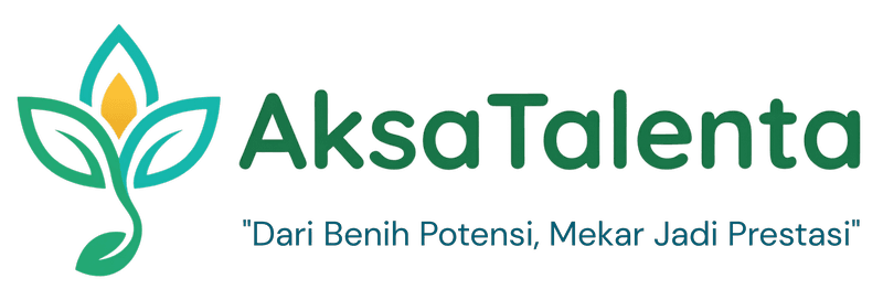 Logo AksaTalenta — Dari Benih Potensi, Mekar Jadi Prestasi